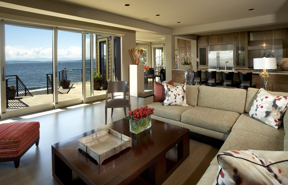 Alki Beach House West Seattle Architecture David Olson Living Room
